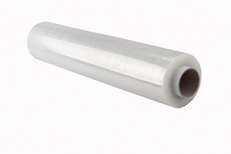 Folia stretch OFFICE PRODUCTS RĘCZNA, 2,5kg netto, szer. 500mm, gr. 23µm, transparentna
