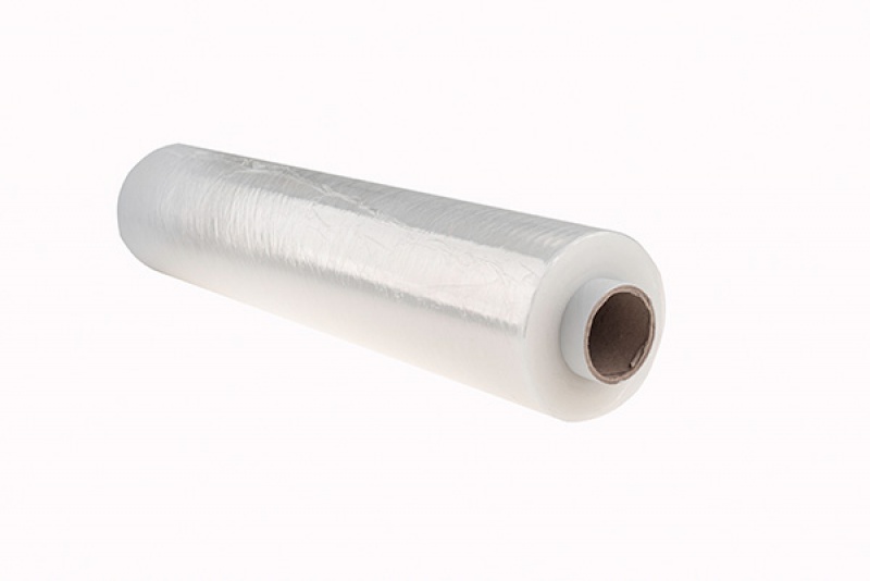 Folia stretch OFFICE PRODUCTS RĘCZNA, 3,0kg netto, szer. 500mm, gr. 23µm, transparentna
